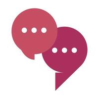 speech bubbles communication vector