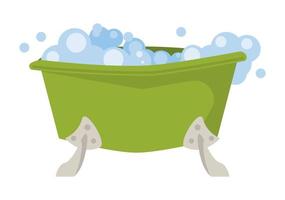 mascot bath with bubbles vector