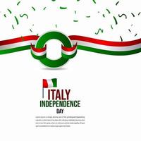 Italy Independence Day Celebration Vector Template Design Illustration