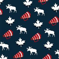 canada day pattern vector