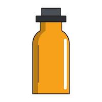 Thermo bottle cartoon isolated vector