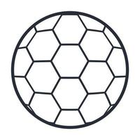 balloon soccer line icon vector