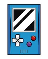 old videogame portable device vector