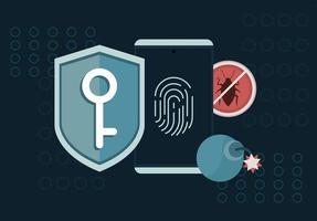 cyber security technology vector