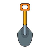 Shovel construction tool vector