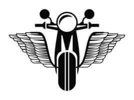 motorcycle flying silhouette vector