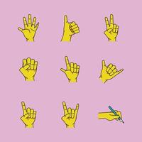 nine left handers vector