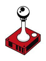 retro videogame joystick vector