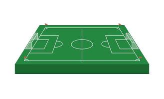 cancha de futbol isometrica vector