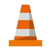 warning cone icon vector