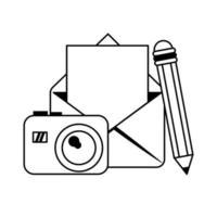 envelope and camera vector