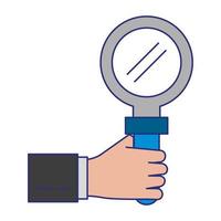 magnifying glass icon vector