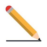 pencil icon cartoon vector