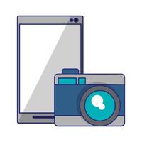 cellphone with camera vector