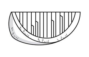 lemon portion sketch vector