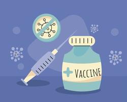 covid19 vaccine campaign vector
