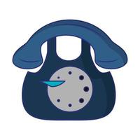 telephone icon cartoon vector