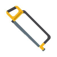 Hacksaw construction tool vector