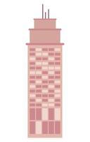 torre del edificio de la metrópolis vector