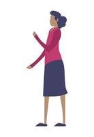 young businesswoman standing vector