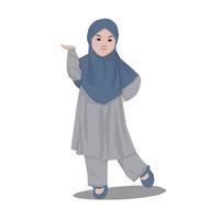 Muslim little girl posing