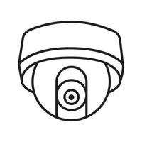 icono lineal de cámara oculta de cctv. Ilustración de línea fina. símbolo de contorno. dibujo de contorno aislado vectorial vector