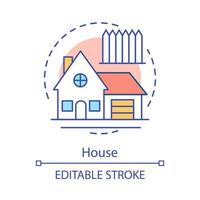 House concept icon vector