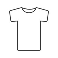 T-shirt linear icon. Thin line illustration. Contour symbol. Vector isolated outline drawing
