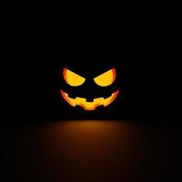Scary Pumpkin in the Dark 3D Artwork