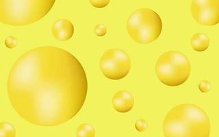 yellow gradient ball abstract background design vector