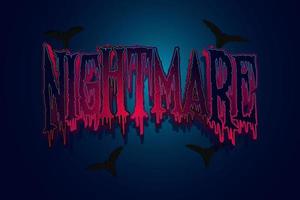 Halloween background theme nightmare style. Halloween design for banner, background vector illustration.