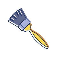 construction brush tool icon vector