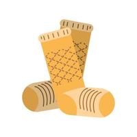 calcetines en estilo tejido vector