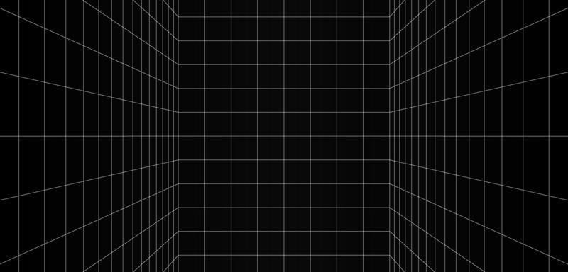 Empty the gray background vertical slits with the white square color surface