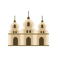mezquita del templo árabe vector