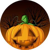 Halloween pumpkin Jack o'lantern vector