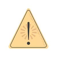 warning attention sign vector