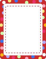 Empty colourful frame banner template vector