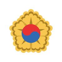 korean flower symbol vector