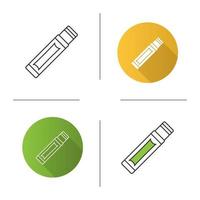 Chewing gum stick icon vector