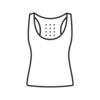 Sports tank top linear icon vector