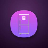 Fridge app icon vector