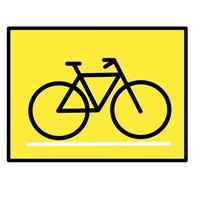 a vector image of a special bicycle sign icon