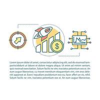 Startup launch concept linear illustration vector