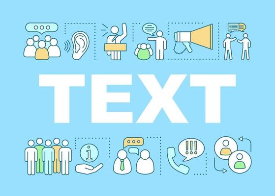 Oratory skill word concepts banner