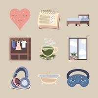 self care icons vector