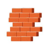 brick wall construction vector