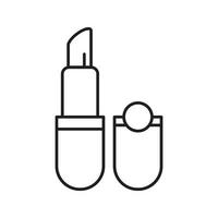 Lipstick linear icon. Thin line illustration. Pomade. Contour symbol. Vector isolated outline drawing