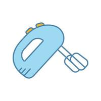 Handheld mixer color icon vector