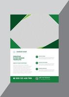 Promotional corporate business flyer design template vector